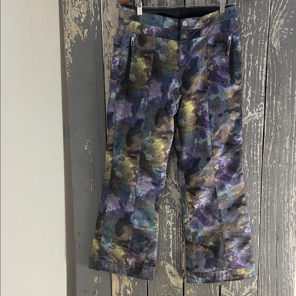Obermeyer Purple and Black Snow Teen Pants Size XL 18